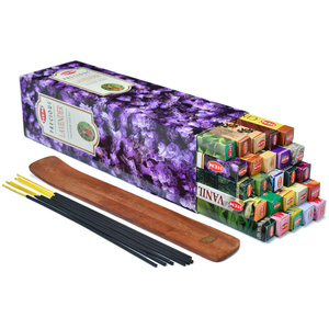HEM-Räucherstäbchen-Mix + Holzständer