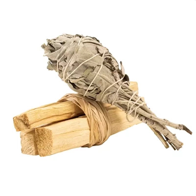 Palo Santo-Räucherstäbchen + Weißer Salbei (Bündel) – Set
