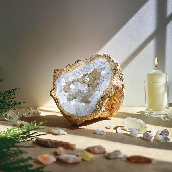 Kleiner Bergkristall – Quarzgeode, 1 Stück