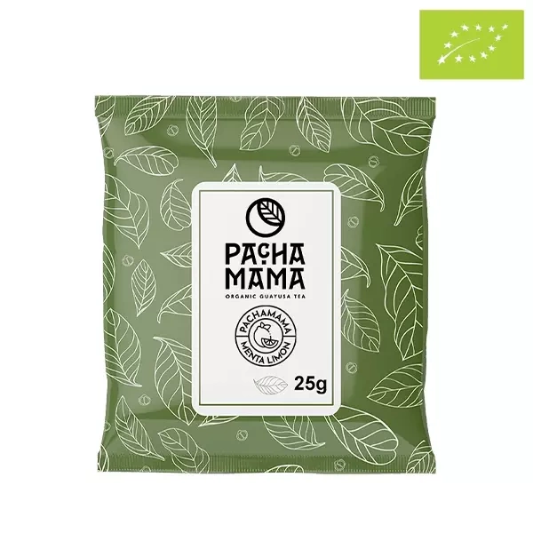 Guayusa Pachamama Menta Limon - Zbliżenie suszu