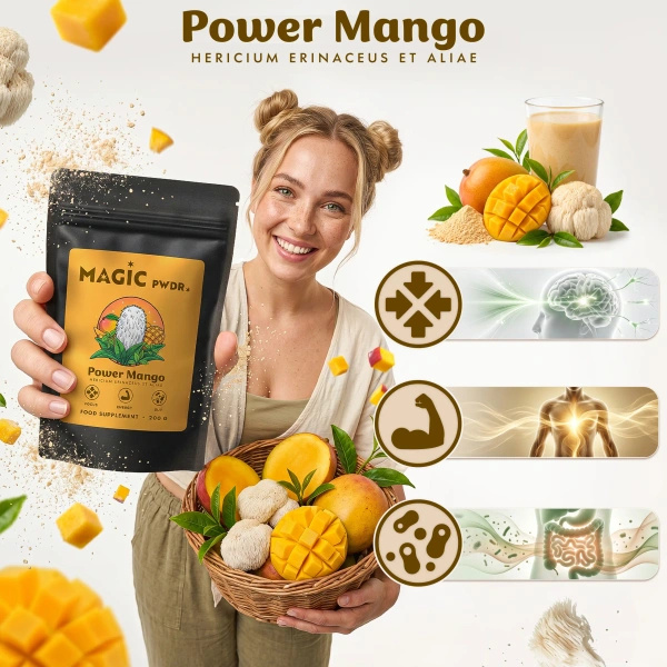 Magic Pwdr – Power Yerba & Mango – Focus & Gut Blend 200g
