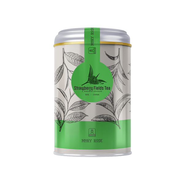 Mary Rose - Strawberry Fields Green Tea in tin can - 50g