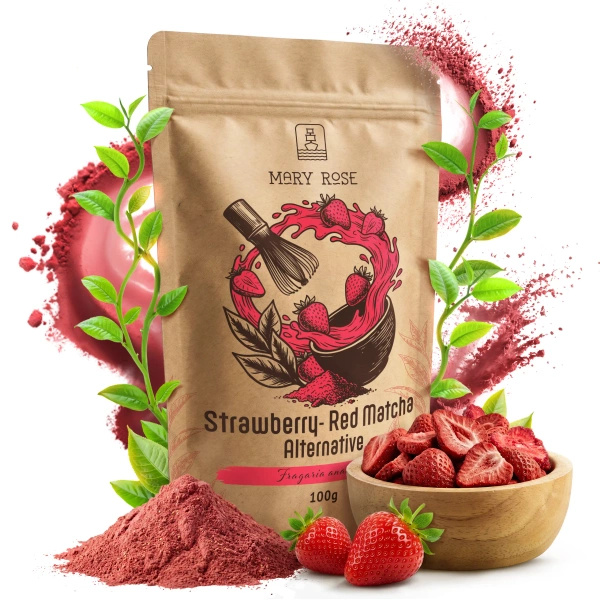 Mary Rose – Red Matcha Alternative – Truskawka (w proszku) 100 g