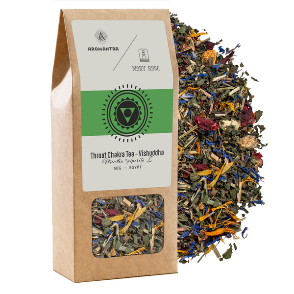 Aromantra x Mary Rose – Tee für das Hals-Chakra (Vishuddha) (Kräutertee) 50 g