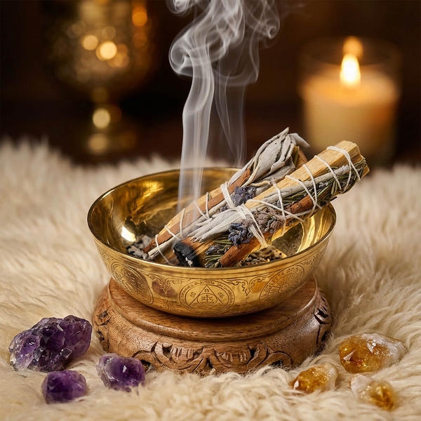 Weißer Salbei mit Palo Santo, Rosmarin, Zimt und Lavendel – Räucherstäbchen 20–30 g (Rolle)