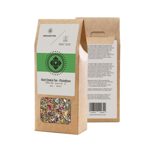Set für das Wurzelchakra (Muladhara): Chakra-Tee + Kraftstein
