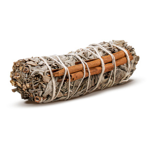 Weißer Salbei mit Zimt – Räucherwerk 20–30 g (Rolle)
