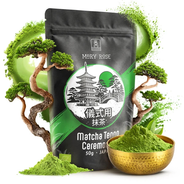 Mary Rose – Japońska Herbata Zielona Matcha Tenno (BIO) Ceremonialna 50 g