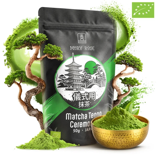 Mary Rose – Japońska Herbata Zielona Matcha Tenno (BIO) Ceremonialna 50 g