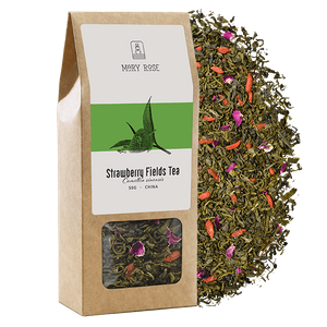 Mary Rose – Grüner Tee „Strawberry Fields“ – 50 g