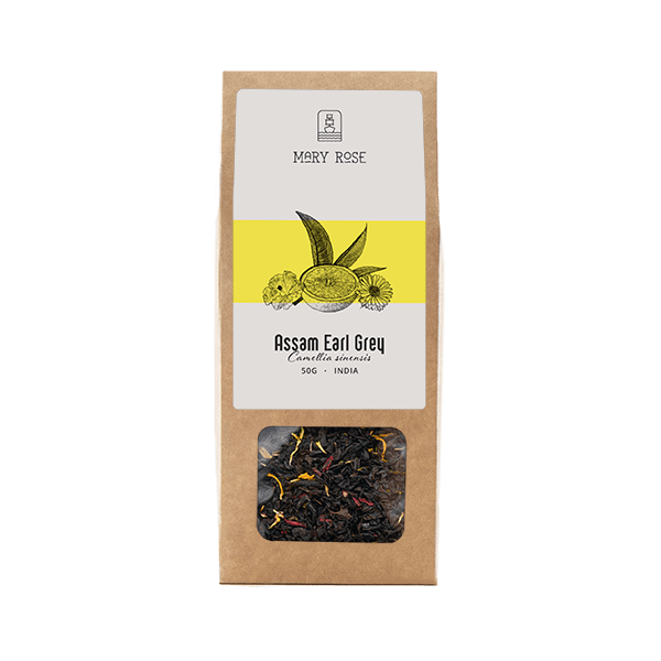 Mary Rose – Schwarzer Tee Assam Earl Grey – 50 g