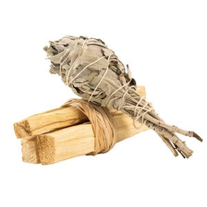 Palo Santo-Räucherstäbchen + Weißer Salbei (Bündel) – Set