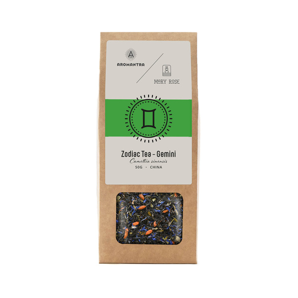 Set for Gemini: zodiac tea + magic gemstone